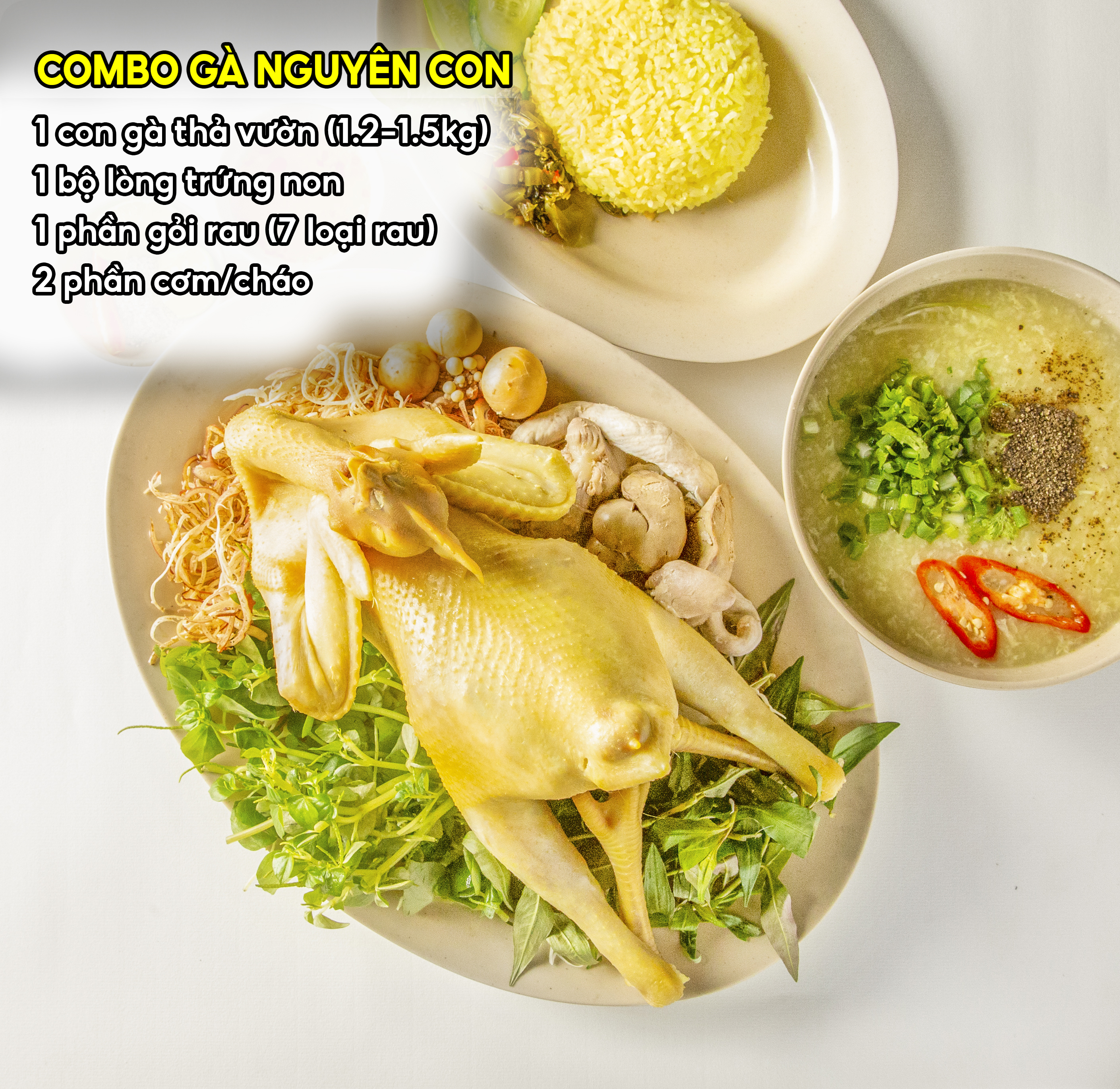 Combo gà ta nguyên con cho đám tiệc — Cơm Gà Tường Vy
