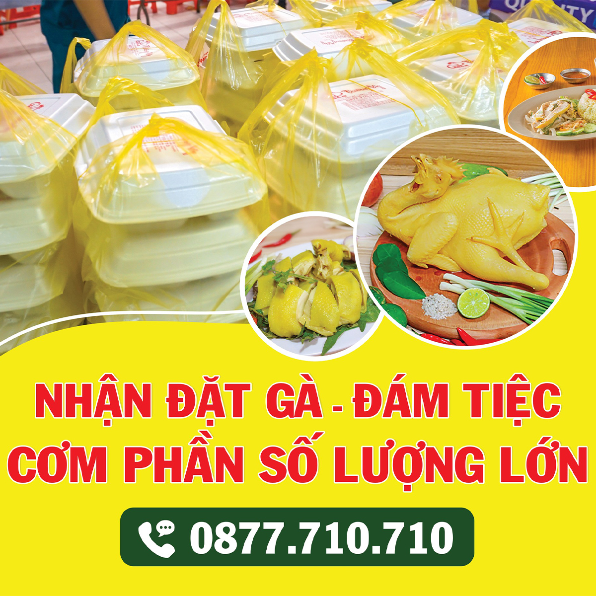 Đơn cơm số lượng lớn Cơm Gà Tường Vy