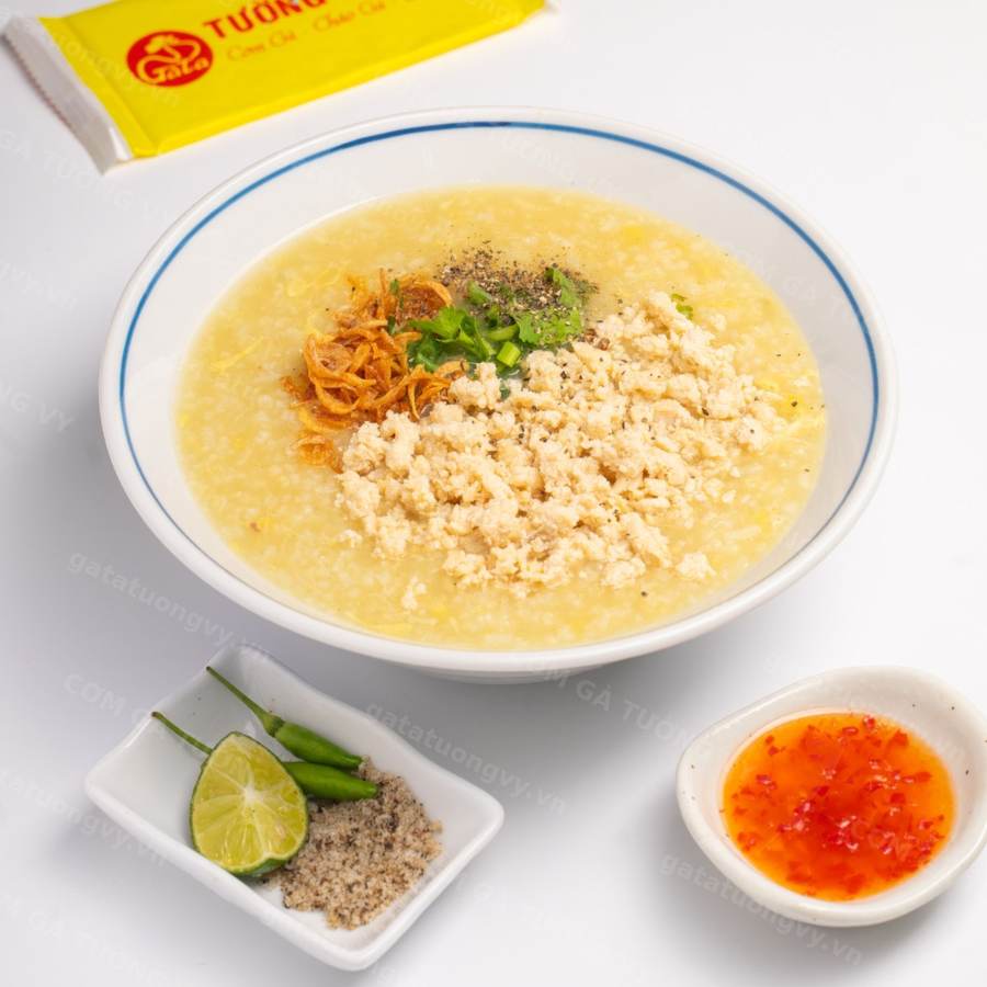 Cháo Thịt Ức Gà Bằm — Cơm Gà Tường Vy
