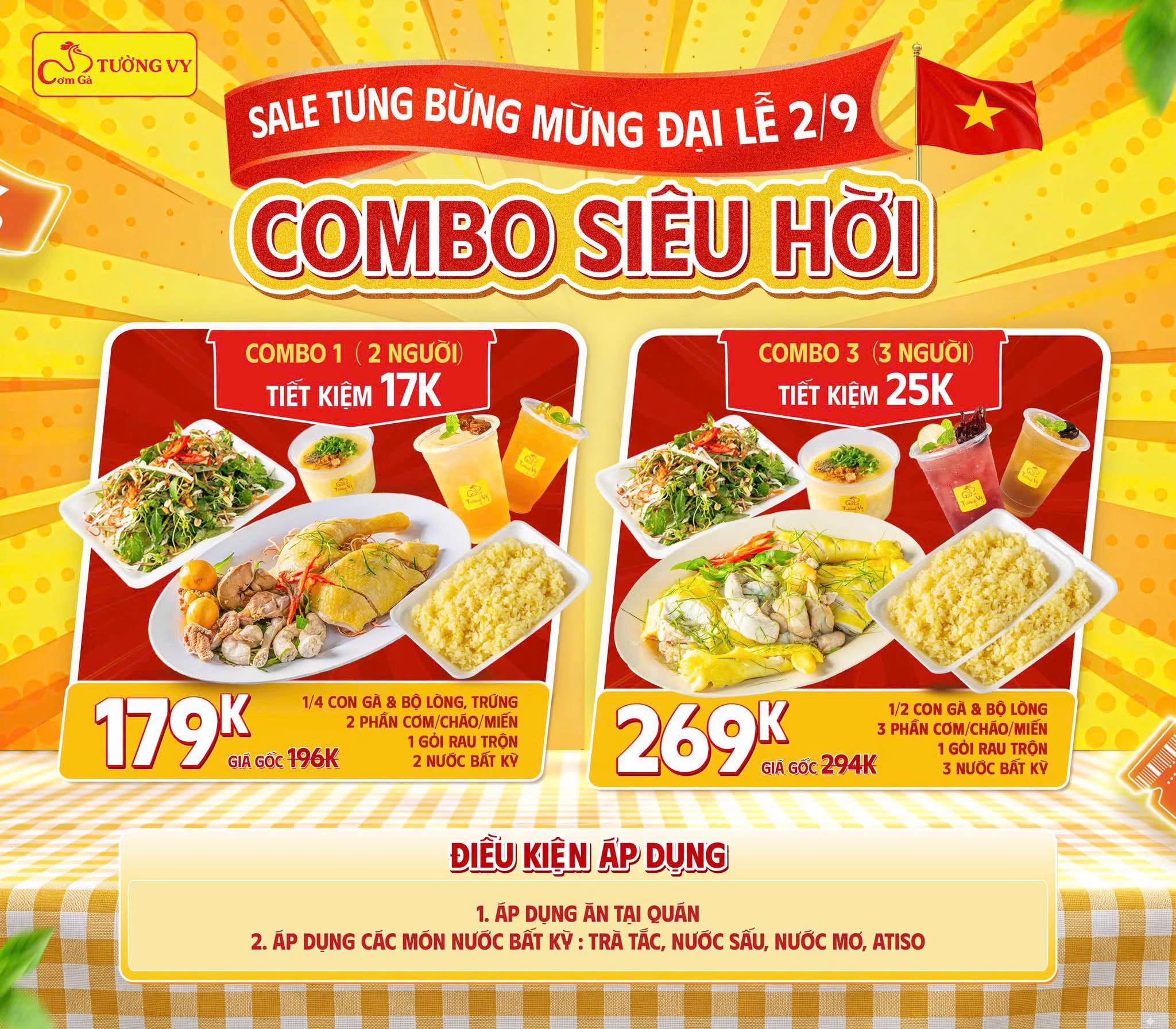 SALE TƯNG BỪNG MỪNG ĐẠI LỄ 2/9 – COMBO SIÊU HỜI!