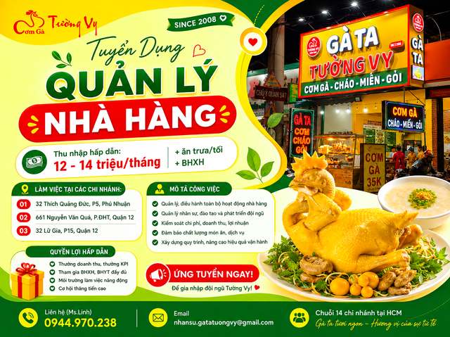 Quản Lý Quán Ăn TPHCM